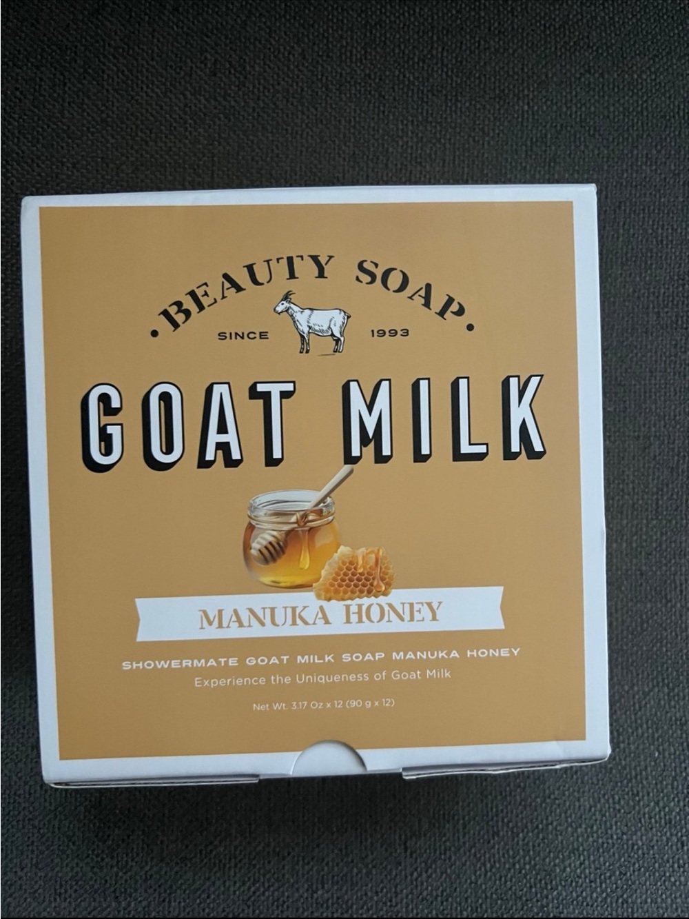 Goat Milk Soap BEAUTY SOAP BAR With Manuka Honey 12 Bars 38oz Total